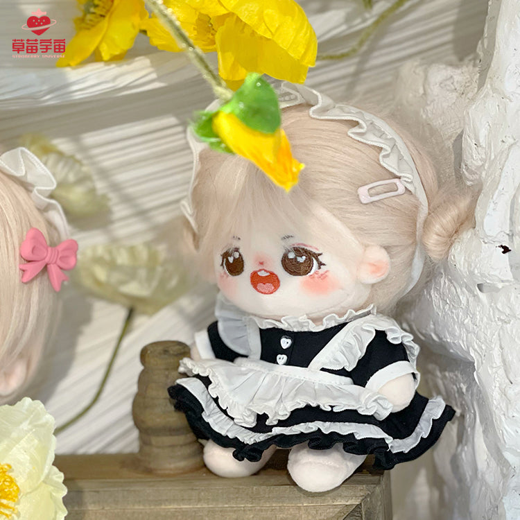 BERRYDOLLY-15cm Cotton dolls clothes/maid outfit（3 items set）