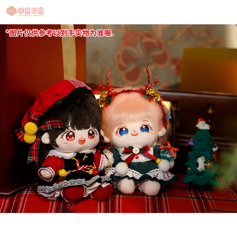 BERRYDOLLY-Christmas 20cm Cotton dolls dress/clothes（5 items set）