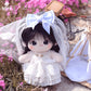 BERRYDOLLY-Pure White Oath/20cm Cotton dolls Wedding dress（3 items set）